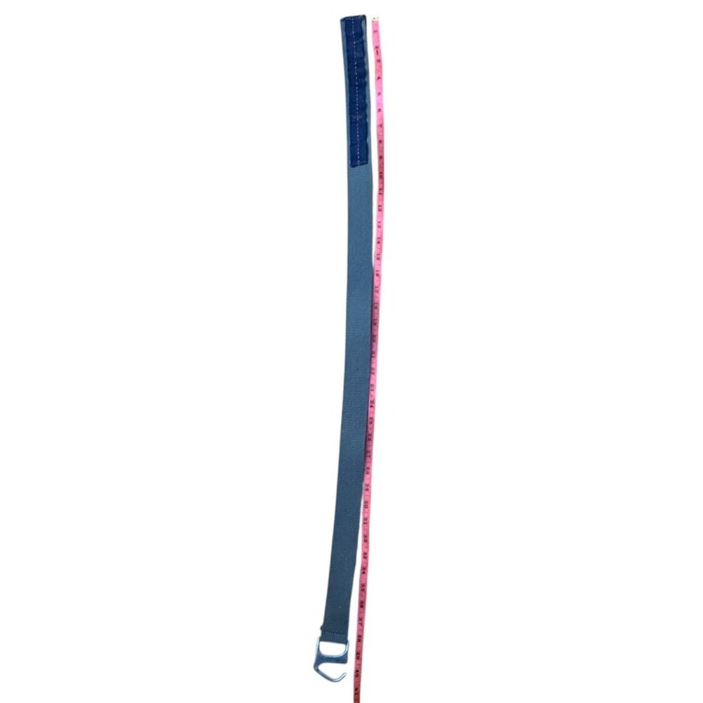 United Colors Of Benetton Olive Canvas Belt Metal Hook Buckle 39" Adjustable - Picture 5 of 13